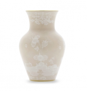 Ginori Oriente Italiano Meringa Ming Vase - 9"